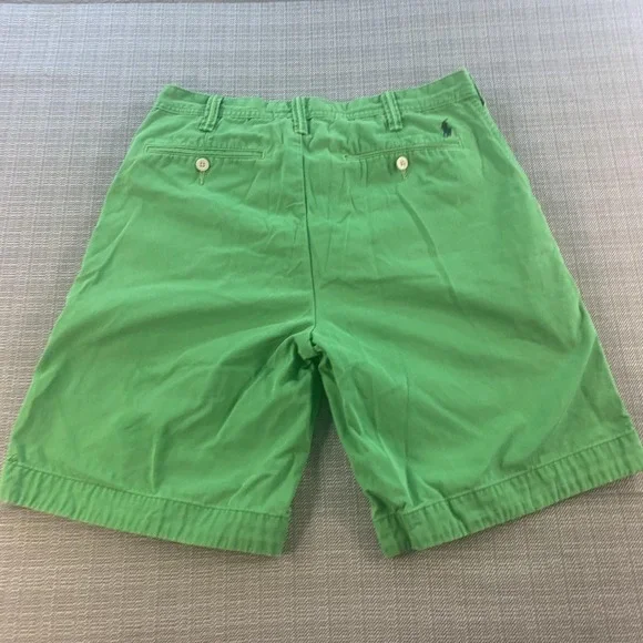 Polo Ralph Lauren Men's 32 Green Chino Shorts Relaxed Fit Cotton Classic Polo - Picture 13 of 15